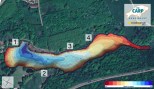 Etang la Chateline Dieptekaart Web
